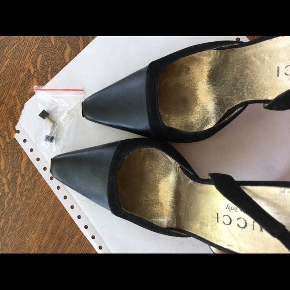 Gucci black and golden sandals. - Picture 3 of 5